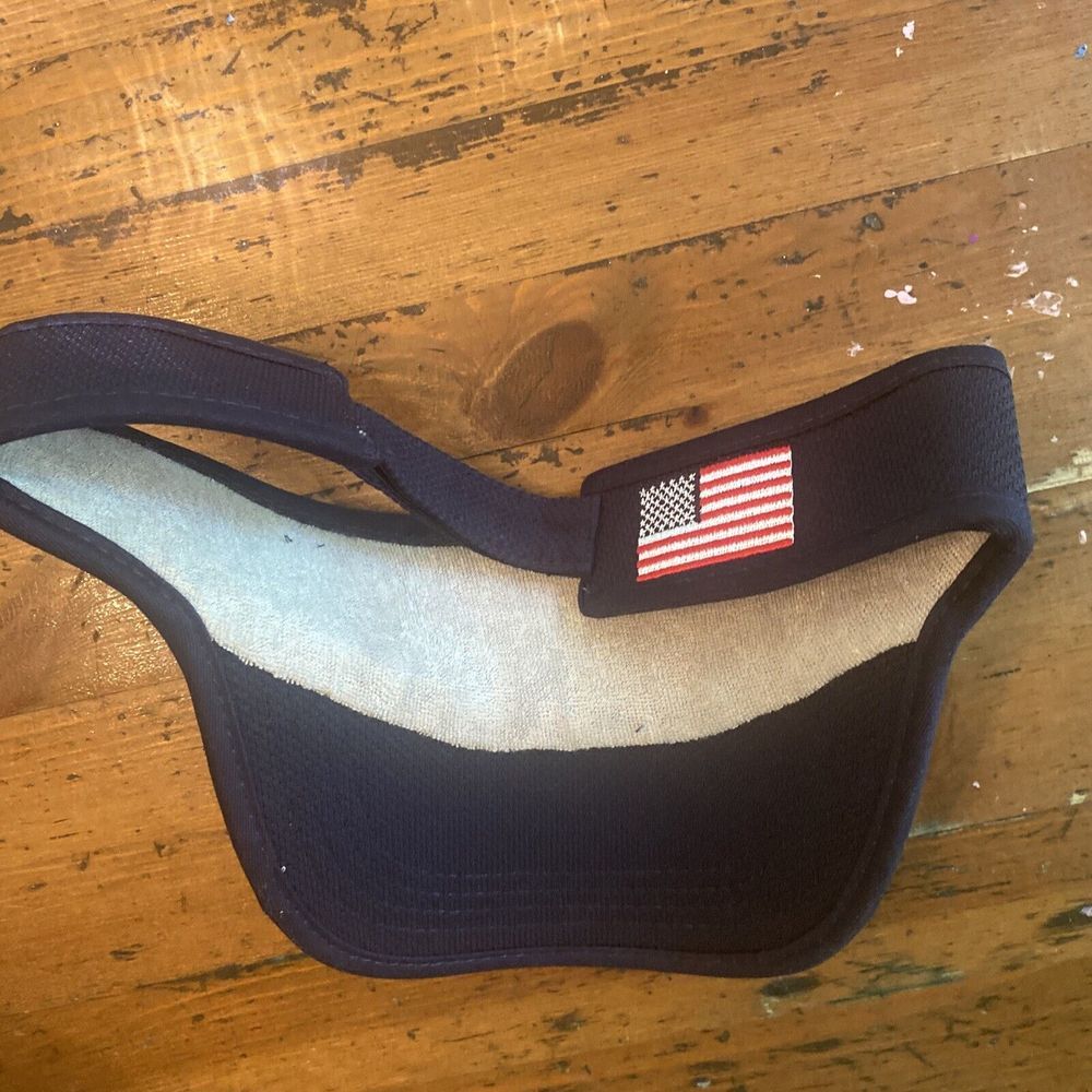 Bass-A-Palooza Fishing Tournament #12 Visor Hat USA Flag Long Island Sound CT‎ - Picture 6 of 8
